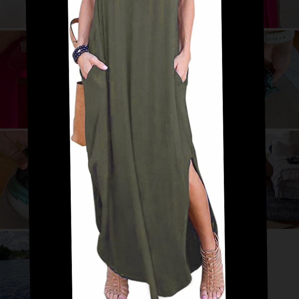 maxi dress with slits